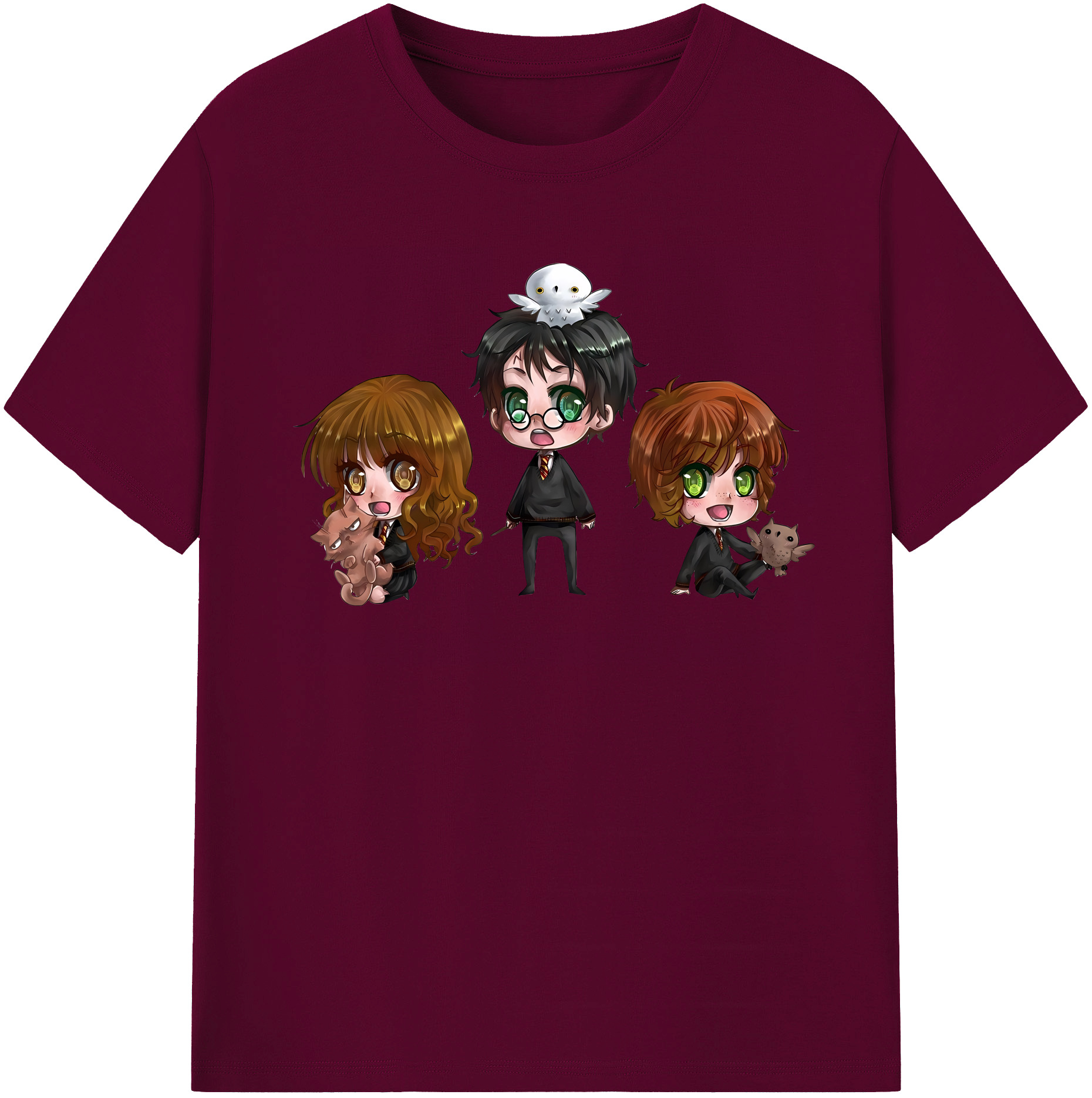 （画像用） Harry Potter ハリー・ポッターシリーズ レディースカジュアルプリントTシャツ（綿100％）